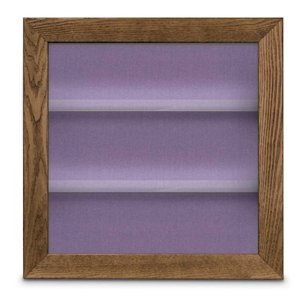 United Visual Products Outdoor Enclosed Combo Board, 42"x32", Black Frame/Black Porc & Rubber UVCB4232ODB-BLKPORC-RUBBER - main